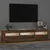 Produktbild 3 för Tv-bänk med LED-belysning rökfärgad ek 180x35x40 cm