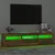 Produktbild 4 för Tv-bänk med LED-belysning rökfärgad ek 180x35x40 cm