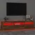 Produktbild 5 för Tv-bänk med LED-belysning rökfärgad ek 180x35x40 cm
