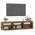 Produktbild 6 för Tv-bänk med LED-belysning rökfärgad ek 180x35x40 cm