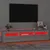 Produktbild 5 för Tv-bänk med LED-belysning grå sonoma 180x35x40 cm