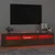 Produktbild 5 för Tv-bänk med LED-belysning brun ek 180x35x40 cm