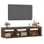Produktbild 6 för Tv-bänk med LED-belysning brun ek 180x35x40 cm