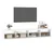 Produktbild 6 för Tv-bänk med LED-belysning vit 240x35x40 cm
