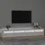 Produktbild 3 för Tv-bänk med LED-belysning vit högglans 240x35x40 cm