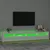 Produktbild 4 för Tv-bänk med LED-belysning vit högglans 240x35x40 cm