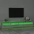 Produktbild 4 för TV-bänk med LED-belysning grå sonoma 240x35x40 cm