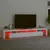 Produktbild 5 för Tv-bänk med LED-belysning Vit 260x36,5x40 cm