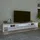 Tv-bänk med LED-belysning vit högglans 260x36,5x40 cm