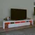 Produktbild 5 för Tv-bänk med LED-belysning vit 230x36,5x40 cm
