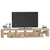 Produktbild 6 för Tv-bänk med LED-belysning sonoma ek 230x36,5x40 cm