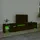 Tv-bänk med LED-belysning Svart 215x36,5x40 cm