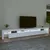 Produktbild 3 för Tv-bänk med LED-belysning vit 290x36,5x40 cm