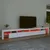 Produktbild 5 för Tv-bänk med LED-belysning vit 290x36,5x40 cm