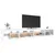 Produktbild 6 för Tv-bänk med LED-belysning vit 290x36,5x40 cm
