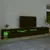Produktbild 4 för Tv-bänk med LED-belysning svart 290x36,5x40 cm