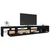 Produktbild 6 för Tv-bänk med LED-belysning svart 290x36,5x40 cm