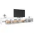 Produktbild 6 för Tv-bänk med LED-belysning vit högglans 290x36,5x40 cm