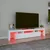 Produktbild 5 för Tv-bänk med LED-belysning vit 200x36,5x40 cm