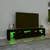 Produktbild 4 för Tv-bänk med LED-belysning svart 200x36,5x40 cm