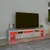 Produktbild 5 för Tv-bänk med LED-belysning betonggrå 200x36,5x40 cm