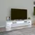 Produktbild 3 för Tv-bänk med LED-belysning Vit högglans 200x36,5x40 cm