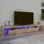 Tv-bänk med LED-belysning sonoma ek 260x36,5x40 cm