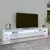 Produktbild 3 för Tv-bänk med LED-belysning vit högglans 260x36,5x40 cm