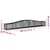 Produktbild 5 för Gabion bågformad 400x50x40/60 cm galvaniserat järn