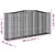 Produktbild 5 för Gabion bågformad 400x50x180/200 cm galvaniserat järn