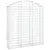 Produktbild 2 för Gabion bågformad 150x30x160/180 cm galvaniserat järn