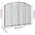 Produktbild 5 för Gabion bågformad 200x30x140/160 cm galvaniserat järn