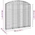 Produktbild 5 för Gabion bågformad 200x30x180/200 cm galvaniserat järn