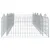 Produktbild 4 för Upphöjd planteringsgabion 400x100x50 cm galvaniserat järn