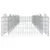 Produktbild 4 för Upphöjd planteringsgabion 600x100x50 cm galvaniserat järn