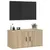 Produktbild 4 för Väggmonterad tv-bänk sonoma-ek 80x34,5x40 cm