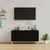 Produktbild 3 för Tv-bänk svart 102x44,5x50 cm konstruerat trä