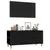 Produktbild 4 för Tv-bänk svart 102x44,5x50 cm konstruerat trä