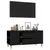 Produktbild 5 för Tv-bänk svart 102x44,5x50 cm konstruerat trä