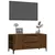 Produktbild 4 för Tv-bänk brun ek 102x44,5x50 cm konstruerat trä