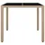 Produktbild 3 för Trädgårdsbord med glasskiva beige konstrotting&härdat glas