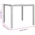 Produktbild 6 för Trädgårdsbord med glasskiva beige konstrotting&härdat glas