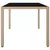 Produktbild 4 för Trädgårdsbord med glasskiva beige konstrotting&härdat glas