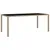 Produktbild 2 för Trädgårdsbord med glasskiva beige konstrotting&härdat glas