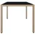 Produktbild 4 för Trädgårdsbord med glasskiva beige konstrotting&härdat glas