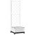 Produktbild 2 för Odlingslåda med spaljé vit 40x40x121,5 cm PP