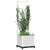 Produktbild 3 för Odlingslåda med spaljé vit 40x40x136 cm PP