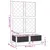Produktbild 8 för Odlingslåda med spaljé vit 80x40x121,5 cm PP