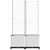 Produktbild 4 för Odlingslåda med spaljé vit 80x40x136 cm PP
