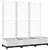 Produktbild 2 för Odlingslåda med spaljé vit 120x40x121,5 cm PP